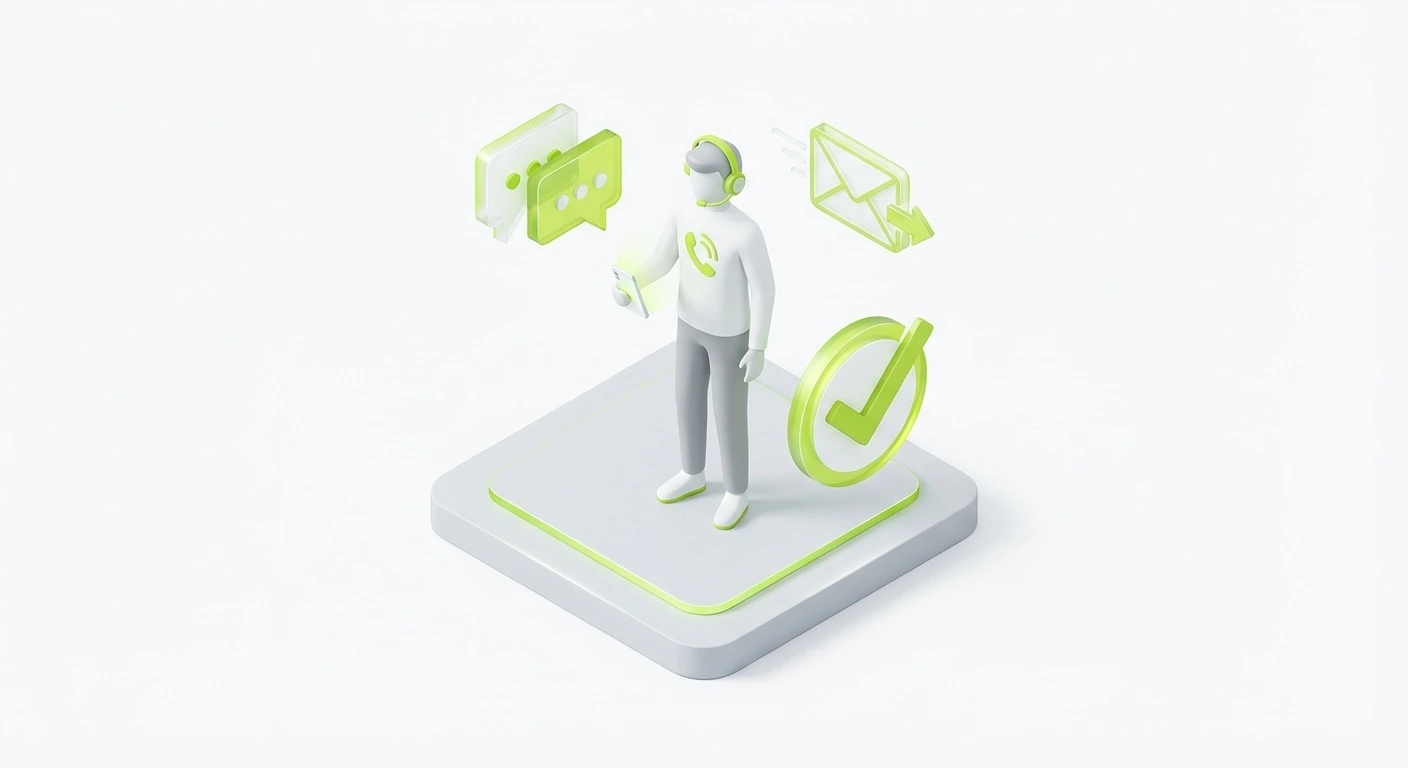 Contacting customer support for parcel issues