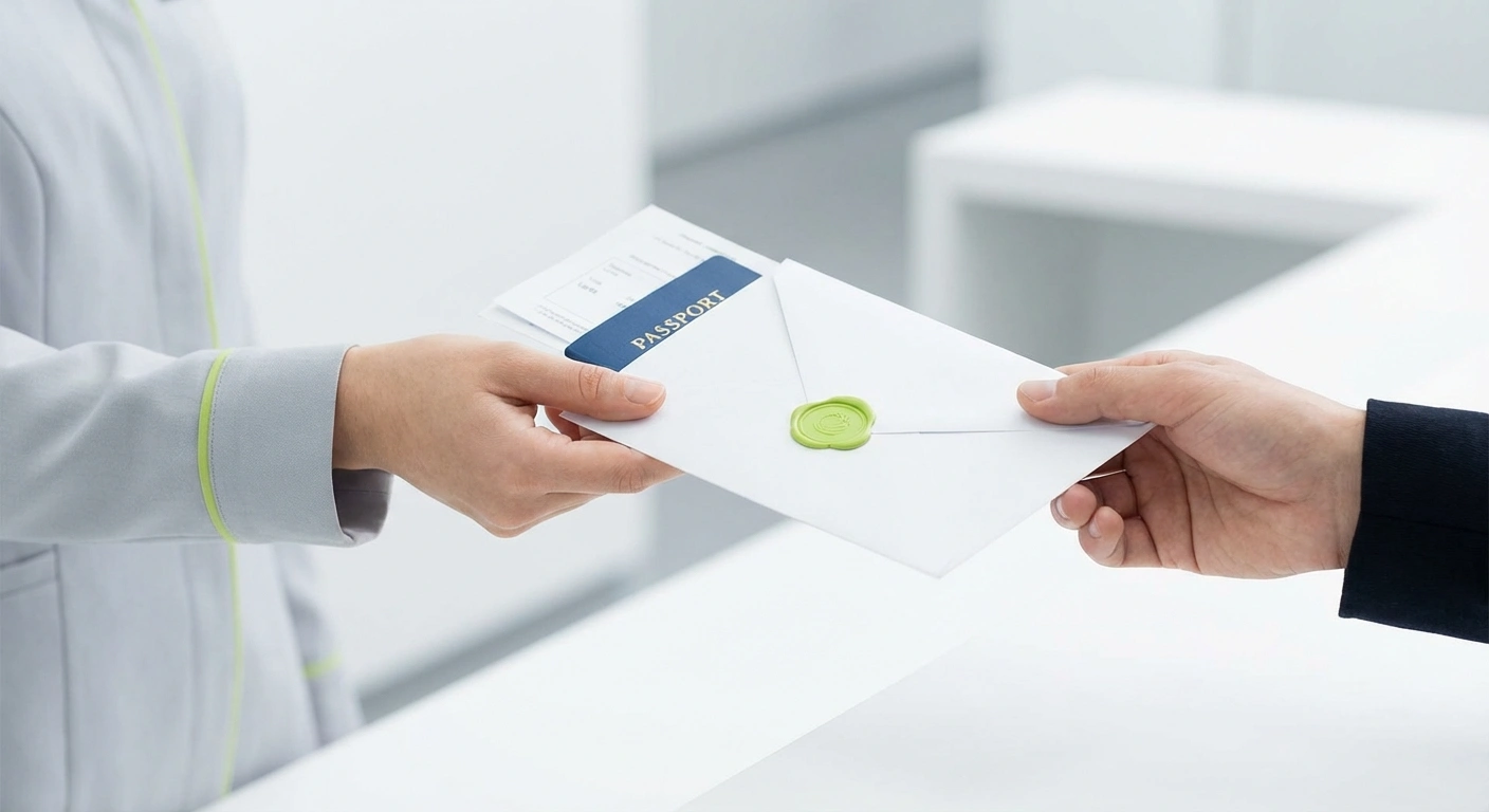 Passport being delivered urgently to airport
